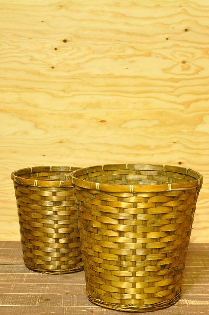 竹製鉢カバー